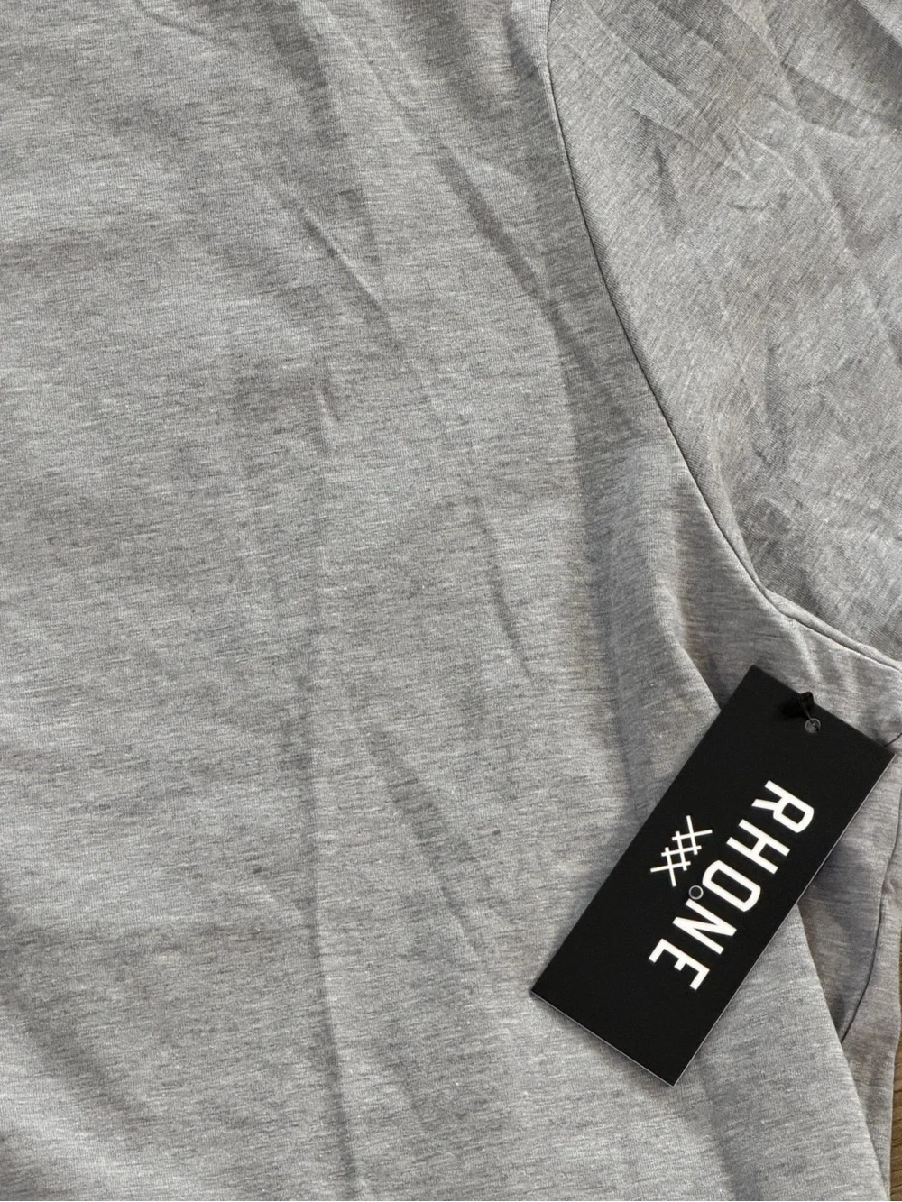 RHONE Men’s Crew Neck T-Shirt in Light Gray
